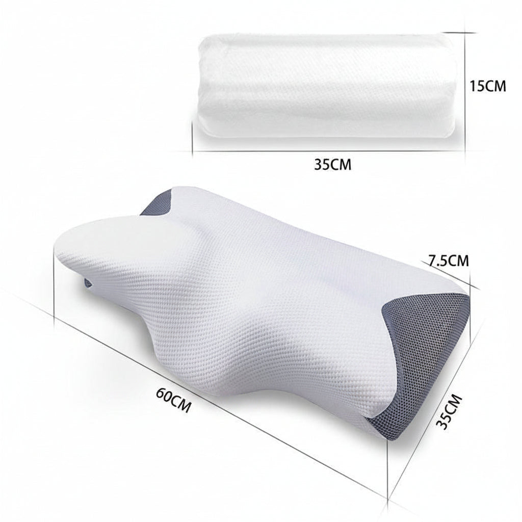 Oreiller ergonomique mémoire de forme soutien cervical 360 degrés toutes positions — certifié — Yasumi Market France
