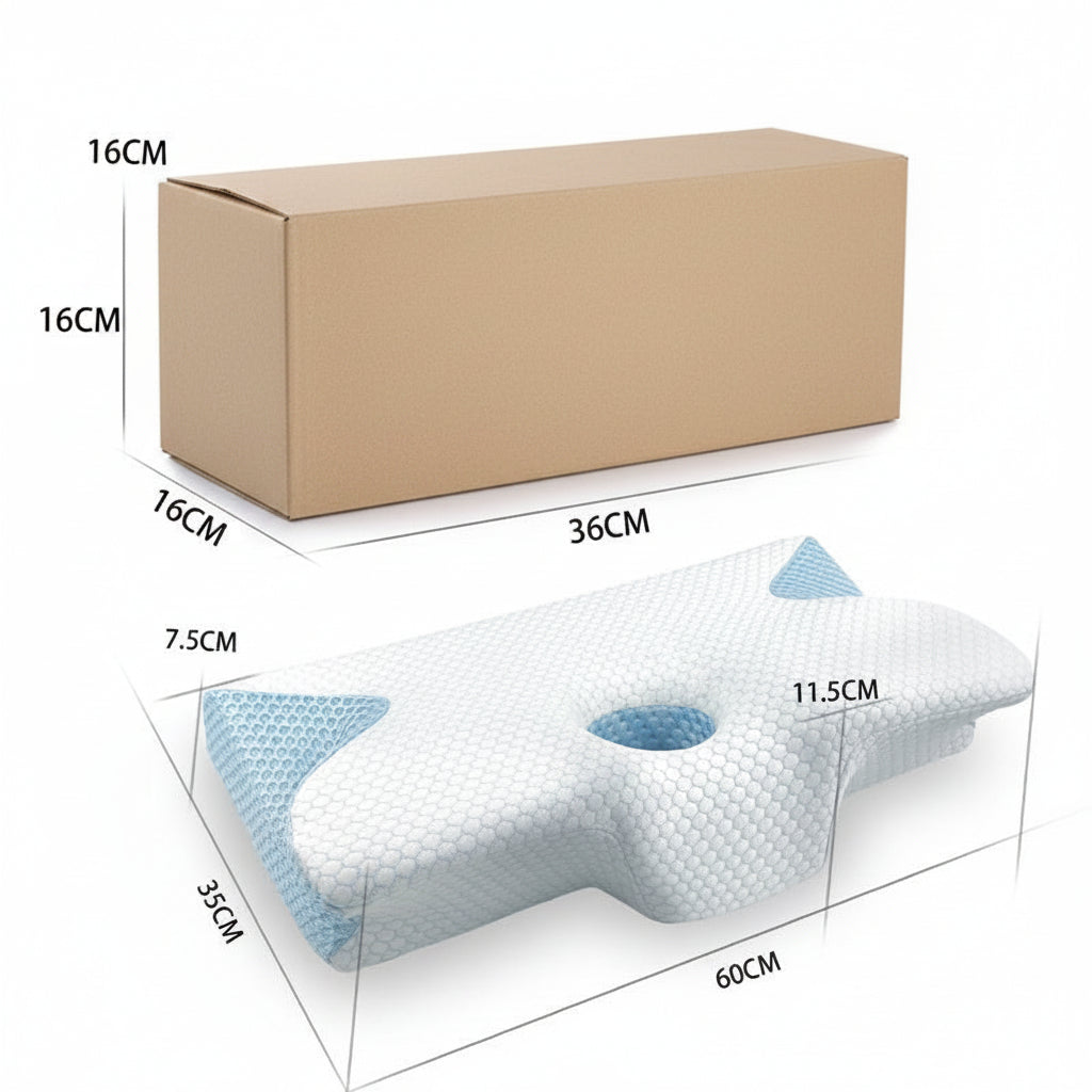 Oreiller ergonomique mémoire de forme soutien cervical 360 degrés toutes positions — certifié — Yasumi Market France